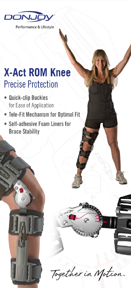 Donjoy X-ACT ROM Knee Brace, Health & Nutrition, Medical Supplies & Tools  on Carousell